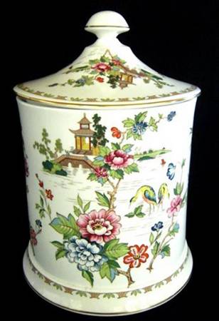 Pagoda Biscuit Barrel & Lid