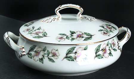 Pear Blossom Round Covered Vegetable