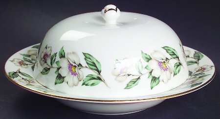 Pear Blossom Round Covered Butter