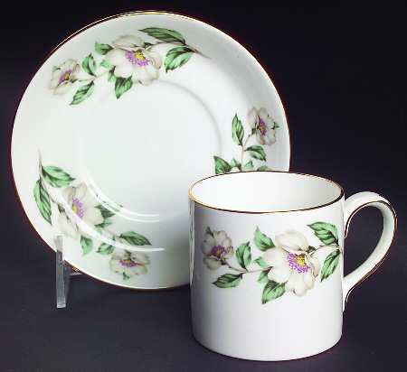 Pear Blossom Flat Cup & Saucer Set