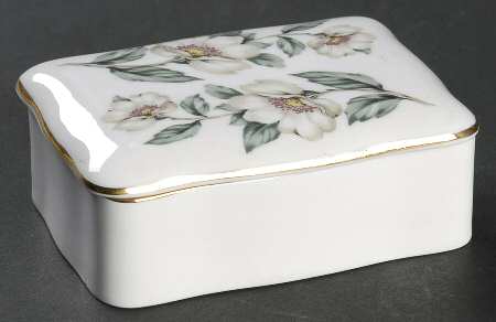 Pear Blossom Cigarette Box & Lid