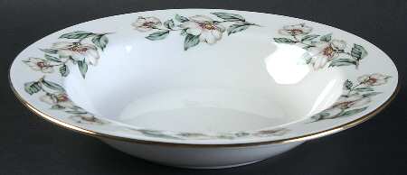 Pear Blossom Rim Soup Bowl