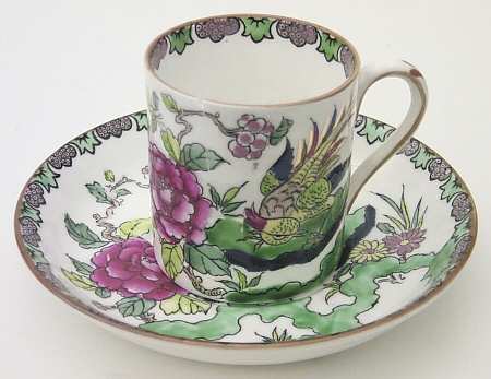 Rock Bird Flat Demitasse Cup & Saucer Set