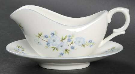 Rock Garden Individual Gravy Boat & Plate