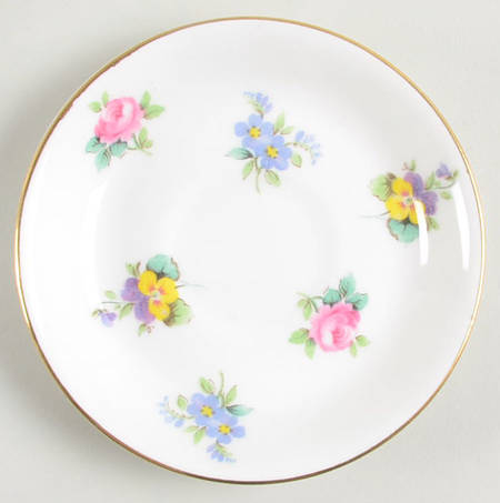 Rose Pansy Saucer for Demitasse Cup