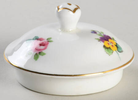 Rose Pansy Lid for Sugar Bowl