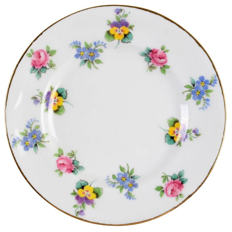 Rose Pansy Small Bread & Butter Plate