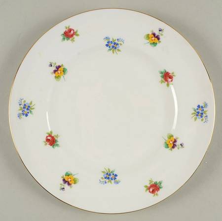 Rose Pansy Luncheon Plate