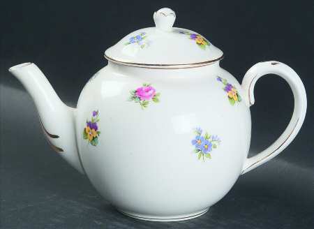 Rose Pansy Mini Teapot & Lid