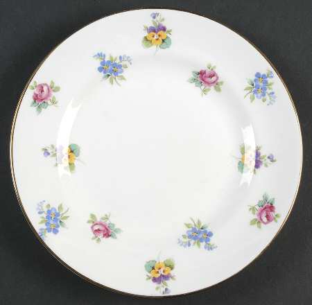 Rose Pansy Bread & Butter Plate