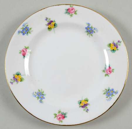 Rose Pansy Dessert/Pie Plate