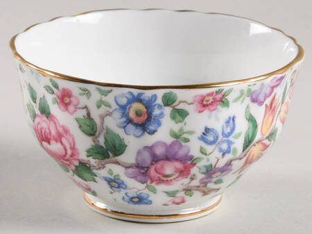 Springtime (Scalloped, Embossed) Mini Open Sugar Bowl