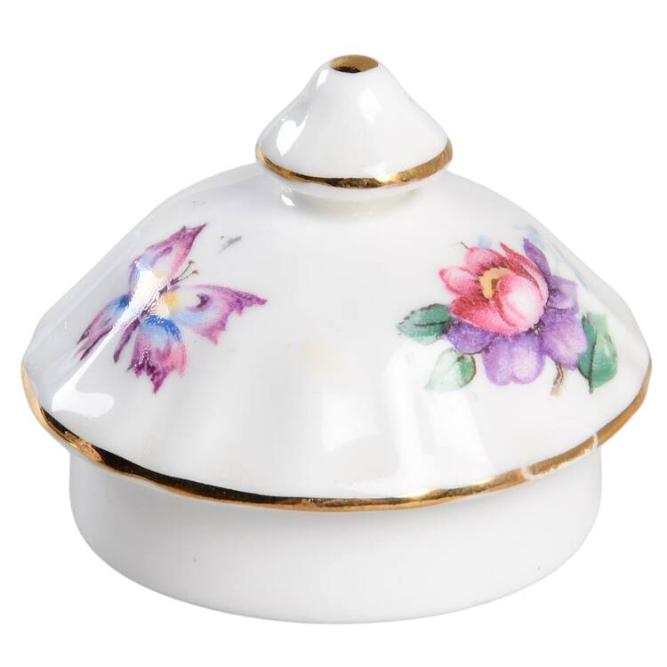 Springtime (Scalloped, Embossed) Lid for Sugar Bowl