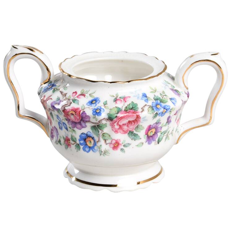 Springtime (Scalloped, Embossed) Sugar Bowl No Lid