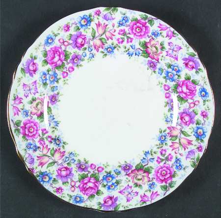 Springtime (Scalloped, Embossed) Salad Plate