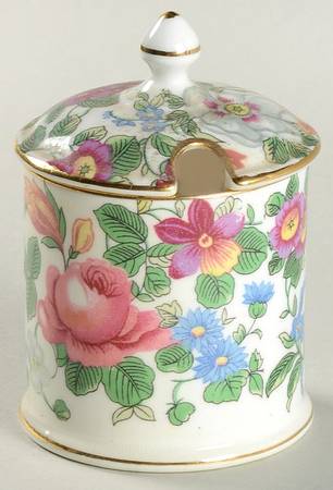 Thousand Flowers Mustard Jar & Lid