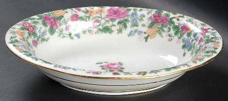 Thousand Flowers 9" Oval Vegetable Bowl