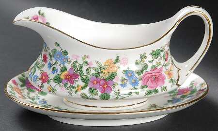Thousand Flowers Gravy Boat & Underplate