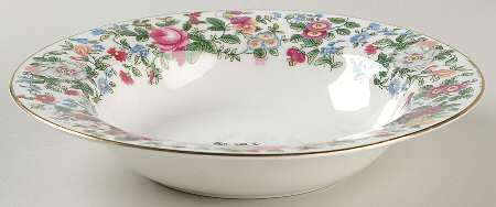 Thousand Flowers Rim Soup Bowl