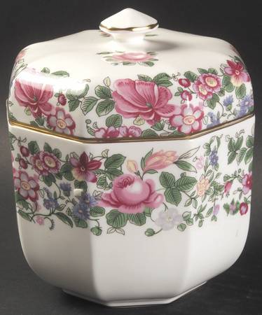 Thousand Flowers 4" Octagonal Jar & Lid