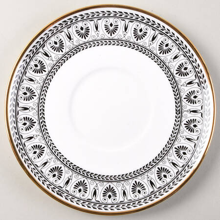 Victoria Black Saucer for Flat Cream Soup Bowl