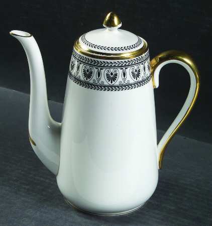 Victoria Black Coffee Pot & Lid