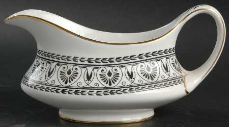 Victoria Black Gravy Boat