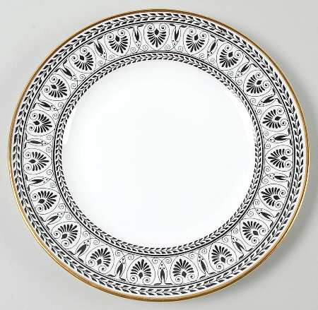 Victoria Black Salad Plate