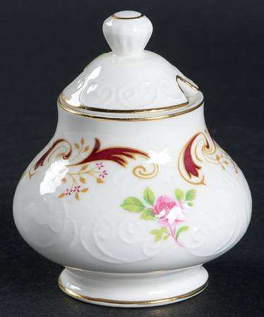 Wentworth Maroon Mustard Jar & Lid