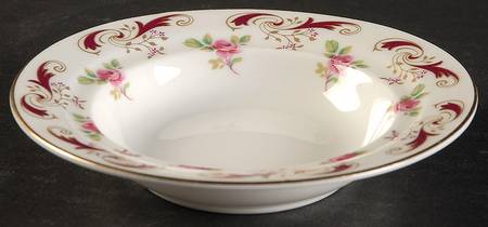 Wentworth Maroon Round Butter No Lid