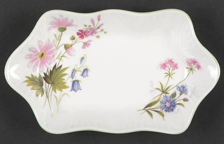 Wild Flowers Silver Tray