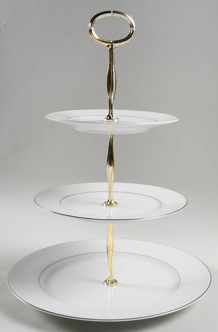 Lovelace 13 7/8"-14 1/4" 3-Tiered Serving Tray(DP,SP,BB) HC