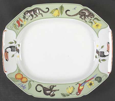 Monkey Business 14" Oval Serving Platter