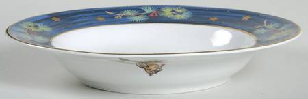 Sylvan Nocturne Large Rim Soup Bowl