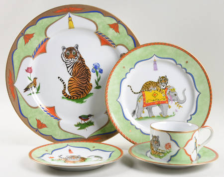 Tiger Raj 5 Piece Place Setting