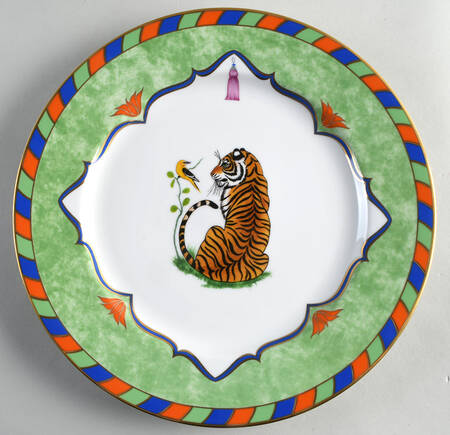 Tiger Raj Service Plate (Charger)