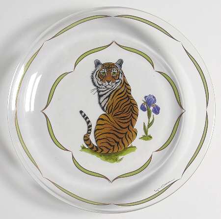 Tiger Raj Glassware Canape Plate
