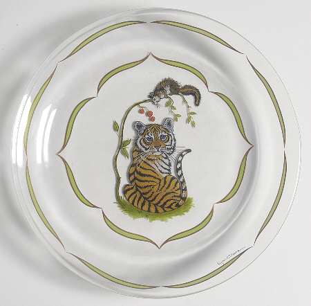 Tiger Raj Glassware Canape Plate