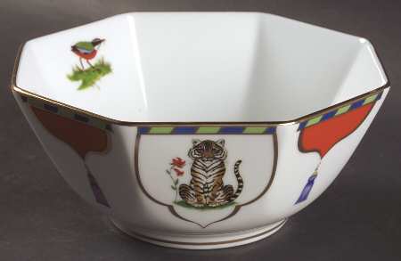 Tiger Raj 7" Octagonal Vegetable Bowl