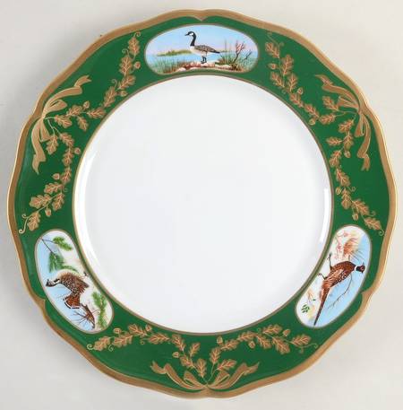 Winter Game Birds Green by Lynn Chase