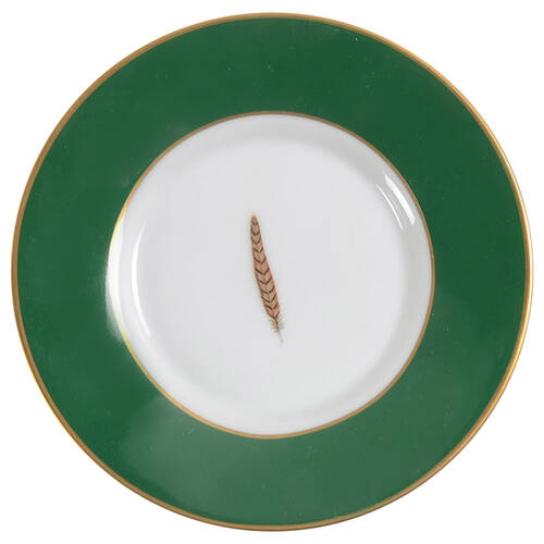 Winter Game Birds Green Saucer