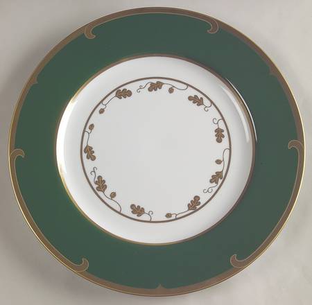 Winter Game Birds Green Service Plate (Charger)