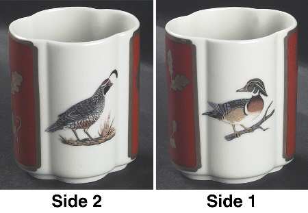 Winter Game Birds Red Cigarette Holder