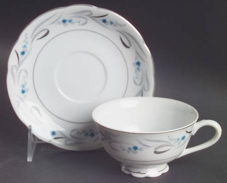 Seabreeze Footed Cup & Saucer Set