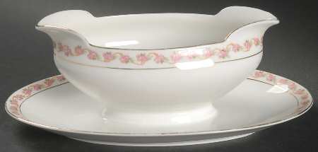 Princess (Altwasser) Gravy Boat with Attached Underplate