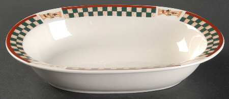 Country Inn Collection 10" Oval Vegetable Bowl