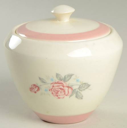 Dixie Rose (No Trim) Sugar Bowl & Lid