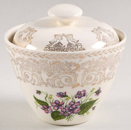 Springviolet Sugar Bowl & Lid