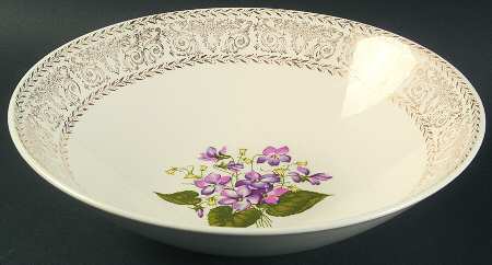 Springviolet 10" Round Vegetable Bowl