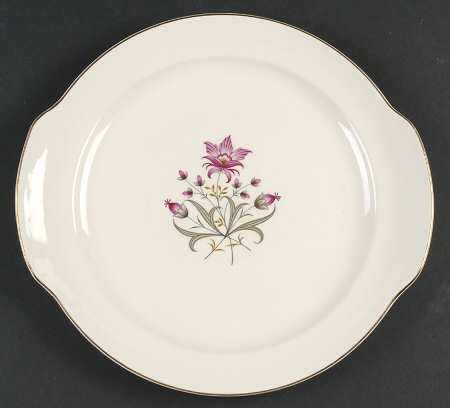 Stardust Handled Cake Plate by Cunningham & Pickett